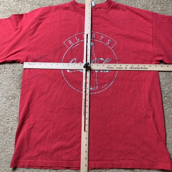 Vintage Coca Cola Mens XL Red Short Sleeve Shirt Made in USA - Picture 8 of 8